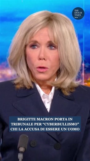 The Epoch Times Italia on Instagram: "Dieci persone sono state accusate a Parigi per aver preso di mira la First Lady francese, Brigitte Macron, con commenti offensivi e accuse secondo cui sarebbe nata uomo. Gli otto uomini e le due donne, di età tra 41 e 60 anni, rischiano fino a due anni di carcere se condannati. Macron ha dichiarato di voler combattere il bullismo e dare il buon esempio agli adolescenti, sottolineando che la propria genealogia non può essere oggetto di scherzi o attacchi."