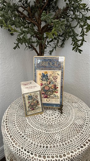 Vintage Bridge Card Book & Tallies Set by Caspari | Floral Bridge Score Cards | Cottagecore Card Game Set | Vintage Spring Card Game - Etsy