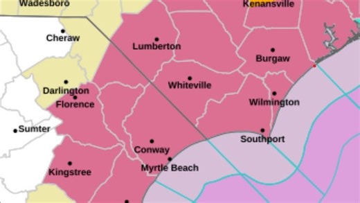 Severe weather in eastern NC: Here's what to expect in the Wilmington area