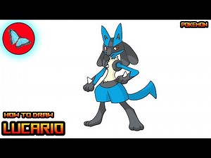 How To Draw Pokemon - Lucario step by step