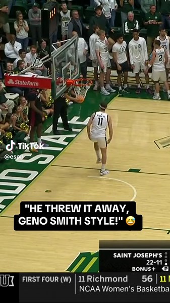 Basketball Player Throws Ball Away Like Geno Smith
