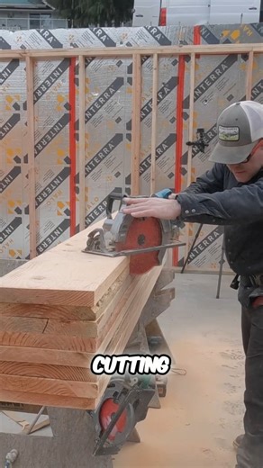 Cutting stairs can be tedious. I was taught to cut 1 stringer and use it as a pattern. Now I lay out 1 stringer and screw it to the stack and start cutting with the 10 1/4" saw. I finish the cuts with a jig saw. For this to work, your tools need to cut square and the blades need to be sharp. #diablofreudambassador #diablotools #makitatools #framing #skilledtrades | awesomeframers