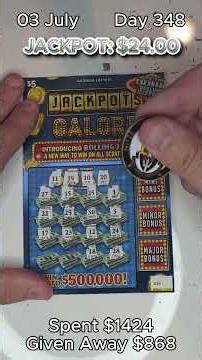 MASSIVE WIN INCOMING? Day 348 Scratch Off Series #scratchtickets #lottery #jackpot
