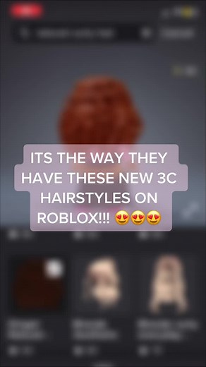 New 3C Hairstyles on Roblox