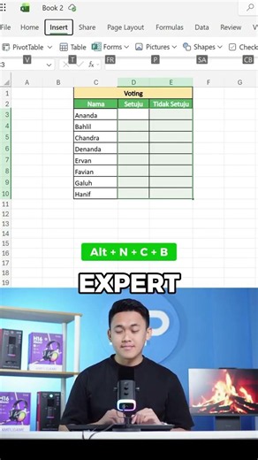 Cara cepat buat CHECKBOX di excel #excel #spreadsheetmagic