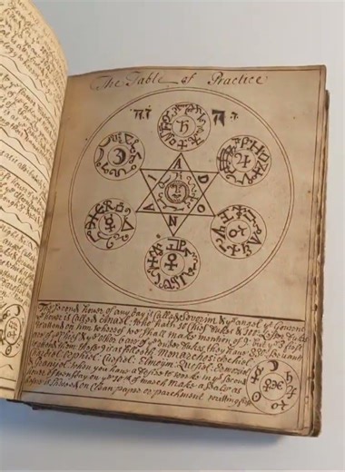 Studying ‪@MoonsRareBooks‬ 17th century manuscript of the Lesser Key of Solomon