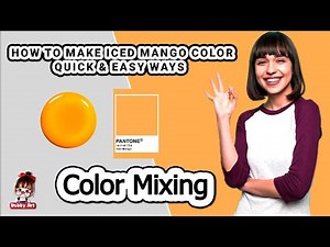 Iced Mango | How to Make Iced Mango Color | Color Mixing Acrylic & Oil paint