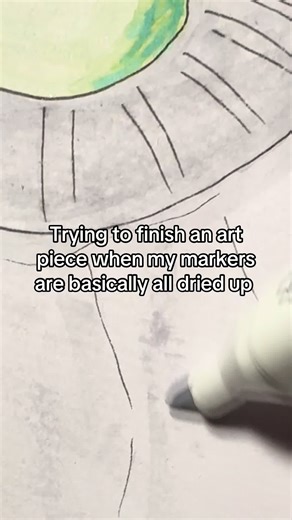 Easy Flamingo Drawing Tutorial with Dried Markers