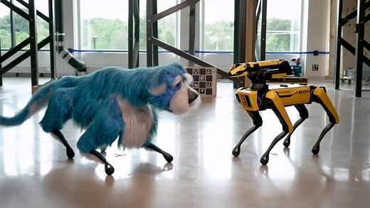 Boston Dynamics' Spot robot gets a dog costume coined Sparkles