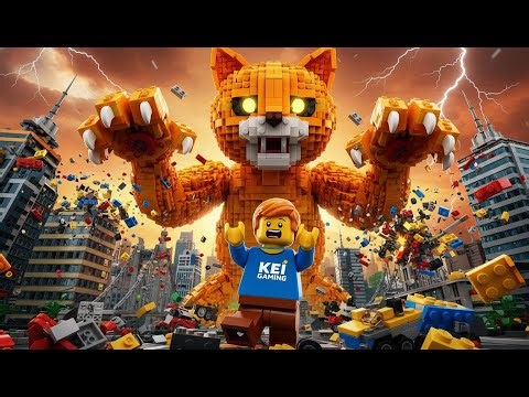 SHOCKING! Giant Cat DESTROYS My LEGO City!