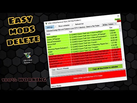 How to remove mods in gta v | Download GTA V Mod Remove Tool
