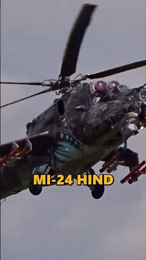 Why the Mi-24 Hind Is the Most Feared Attack Helicopter Ever 🔥#shorts