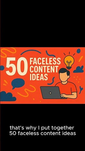 🤯 Out of Ideas for YouTube? 🎥 50 Faceless Content Ideas You Can Steal! 🔥 #viral #fypシ #shorts #tips