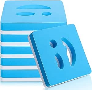 Honoson 6 Pcs Water Exercise Weights Hand Held Discs 7.48 Inches Water Aerobics Fitness EVA Foam Pool Weights Swim Discs Water Equipment for Adults Women Summer