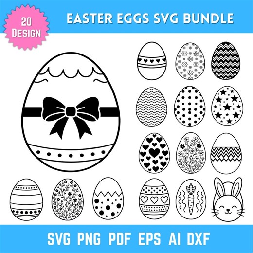 Easter SVG Bundle for Cricut | Cute Easter Shirt Design | Easter Egg Hunt Cut File | Silhouette SVG PNG | Easter Clipart | Instant Download - Etsy Canada