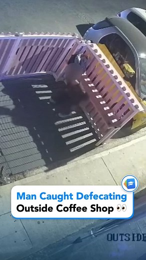 FreeHour Malta on Instagram: "A man was caught in CCTV defecating on a local coffee shop’s porch at around midnight 💩 #FreeHour"