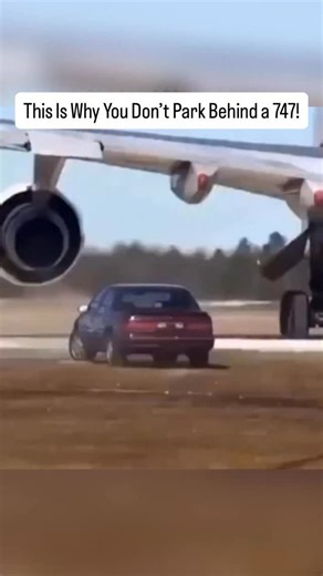 A single 747 engine, whether it’s a Pratt & Whitney JT9D, GE CF6, or RR RB211, can generate 40,000–60,000 pounds of thrust. That’s enough raw power to launch a car backward like a rag doll if you stand in the blast zone. - #B747 #JetEngine #JetBlast #Aviation #Pilot #AvGeek #Military #Aerospace | Aviation Mafia