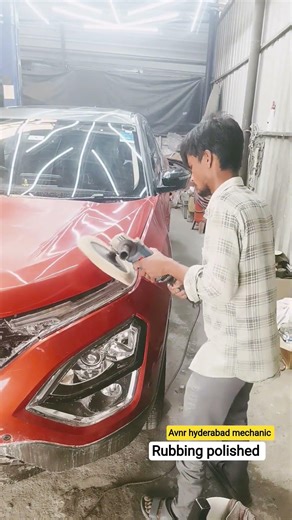 Rubbing polished 👉 Teflon coating under Body spray paint scratch removal #cars #automobile #scratch