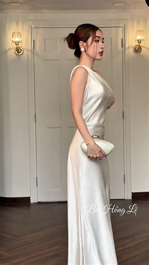 Beautiful silk satin slip dress