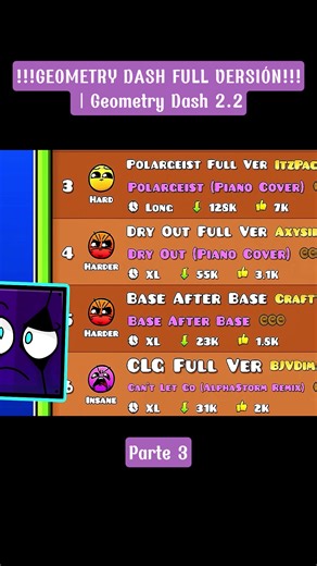 Geometry Dash Full Versión! Geometry Dash 2.2! Parte 3 #nando #geometry #nuevo #reto #el