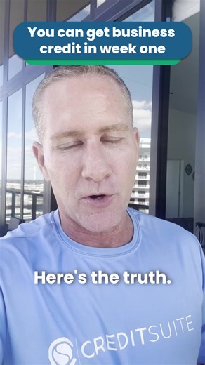 Think business credit takes years? You can get approved in week one. Here's the truth. #BuildBusinessCredit #CreditTips