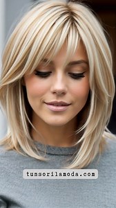 Layered medium-length blonde hair – volume, movement, and shine all in one perfect cut. The look every modern woman needs in 2025! ✨💛#LayeredHair #MediumHair #BlondeHair #HairTransformation #TrendyHair #ChicHairstyle #HairInspo #BlondeVibes #ModernLook #HairGoals | Tunsori la moda
