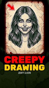 Creepy Drawings Explained P5 😱 | Scary Story #creepy #scary #horror #crime #horrorstoryinhindi #science #viralreels #newreels #trendingreels #instareels #reels #interesting #trending #viral #knowledge #latest #top #facts | Any Icon