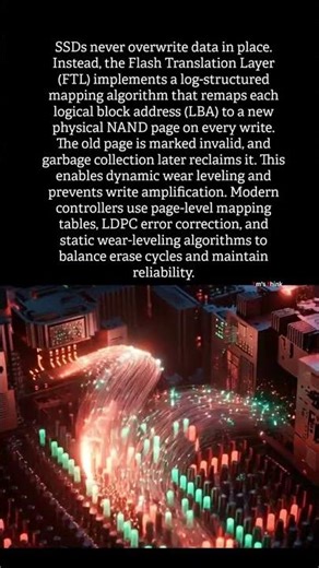SSDs Never Overwrite Data They Use Log-Structured FTL Map #storagedevices #filesystem #facts #ssd
