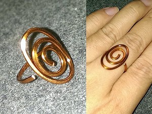 DIY elegant spiral wire ring tutorial | Easy handmade jewelry for beginners