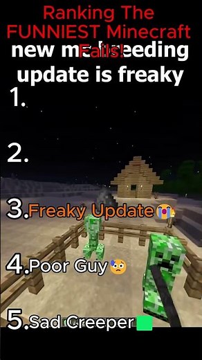 Ranking The FUNNIEST Minecraft Fails!