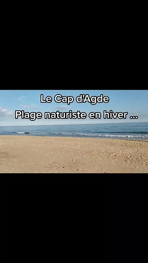 Le Cap d'Agde. Plage naturiste en hiver ☀️ #capdagde #plagenaturiste #beach #quartiernaturiste #natuvic