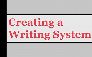 创造书写系统Creating a Writing System