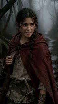 Little Red Riding Hood and the Beast in the Woods 🌕🐺 #fantasystory