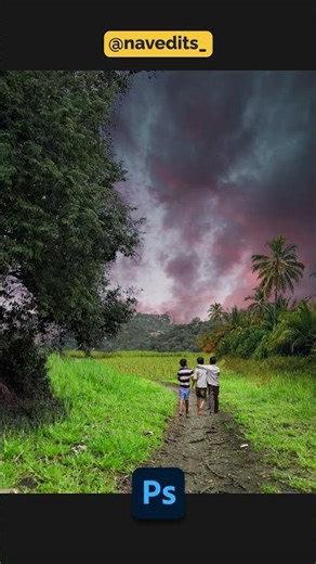 Combining 9 Images for a beautiful landscape - Photoshop transitions!