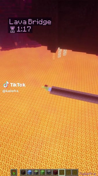 Lava Bridge (Java Only) | Kailefra #minecraft #fyp #foryoupage | minecraft