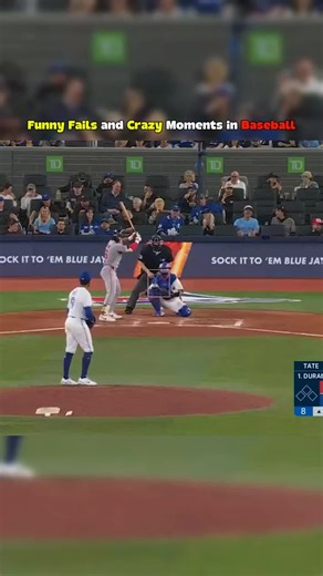 Funny fails and crazy moments in baseball #baseball #baseballtiktoks #MLB #fyp