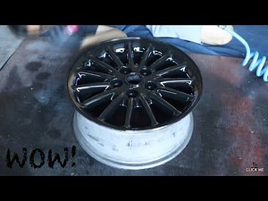 My first time painting rims with a spraygun!