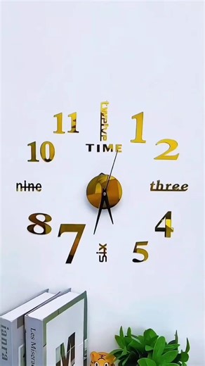 ₹200 3D Wall Clock 😍 | Best Budget Home Decor #3DWallClock #HomeDecor #ViralShorts #shorts