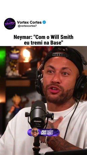 Neymar conheceu will smith #futebol #neymar #podpah #crisguedescomp