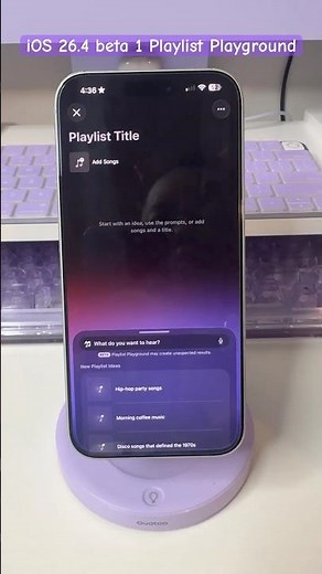 iPadOS 26.4 Playlist Playground Demo 🍎🎵