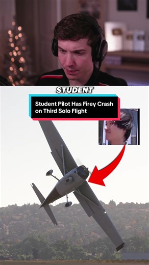 Student Pilot Has Fiery Crash on Third Solo Flight #news #aviation #adelaide
