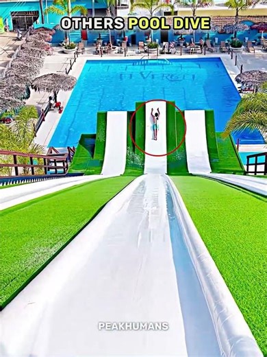 Normal pool dive VS HIGHEST pool dive EVER