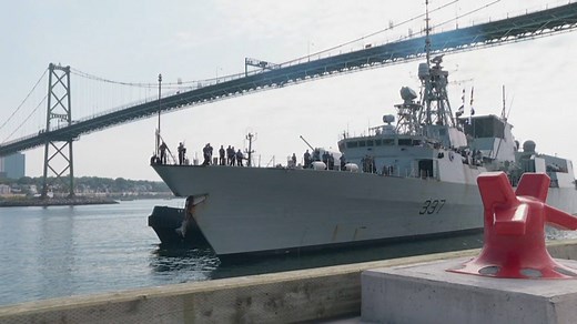 42K views · 565 reactions | HMCS Fredericton returned from its six-month mission today, nearly three months after a deadly helicopter crash claimed the lives of six crew members. | CBC News | Facebook