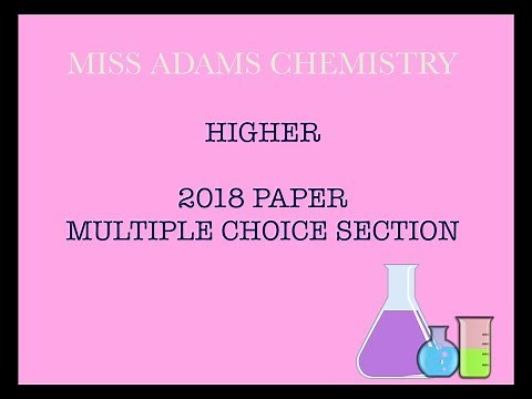 Higher: 2018 Multiple Choice
