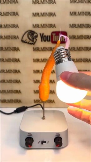 Tesla coil light experiment
