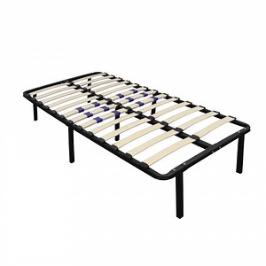 Boyd Sleep 14 in. Twin Metal Platform Bed Frame with Adjustable Lumbar Support, Tool-Free Assembly MFPRRWSPFTW
