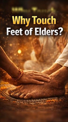 Why Hindus Touch Feet? #Hinduism #IndianCulture #SanatanDharma #HinduTradition #IndianTraditions