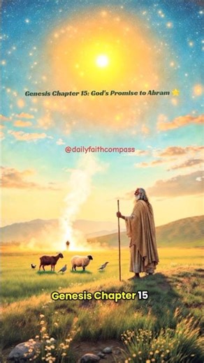 Genesis Chapter 15: God's Promise to Abram 🌟. #God #biblestudy #FaithJourney #Christians #love