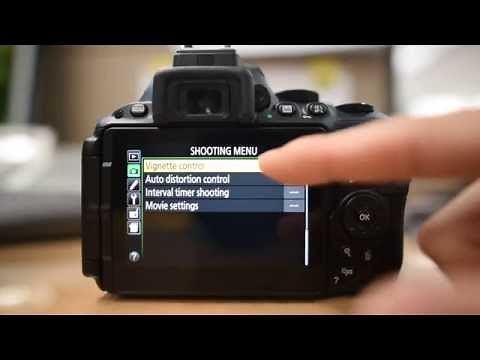 NIKON D5500 VIGNETTE control function On&Off