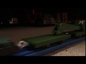 Harvey Pulling the Breakdown Train and Rocky the Crane